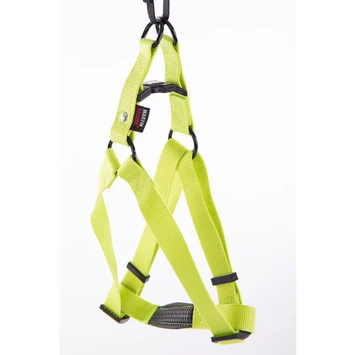 Facile au jardin:Harnais baudrier réglable vert citron pour chien - 4x90/110 cm