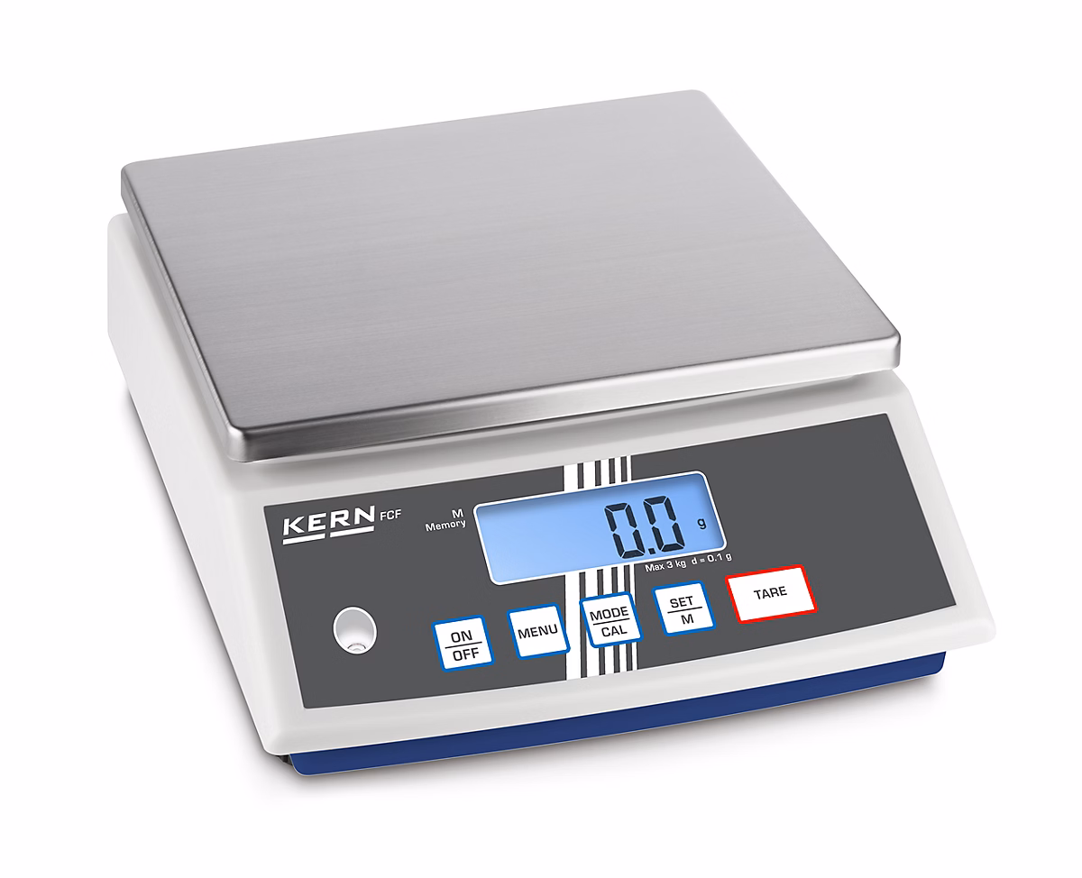 Balance de table FCF | Kern – l0.1 – P0.1 – h0.1 – Plastique