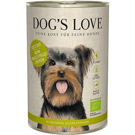Jardin utile:Boîte bio au poulet pour chien, 400 g