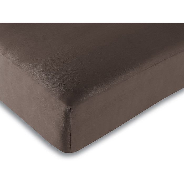 2 Draps housse Choco 160 × 200 cm