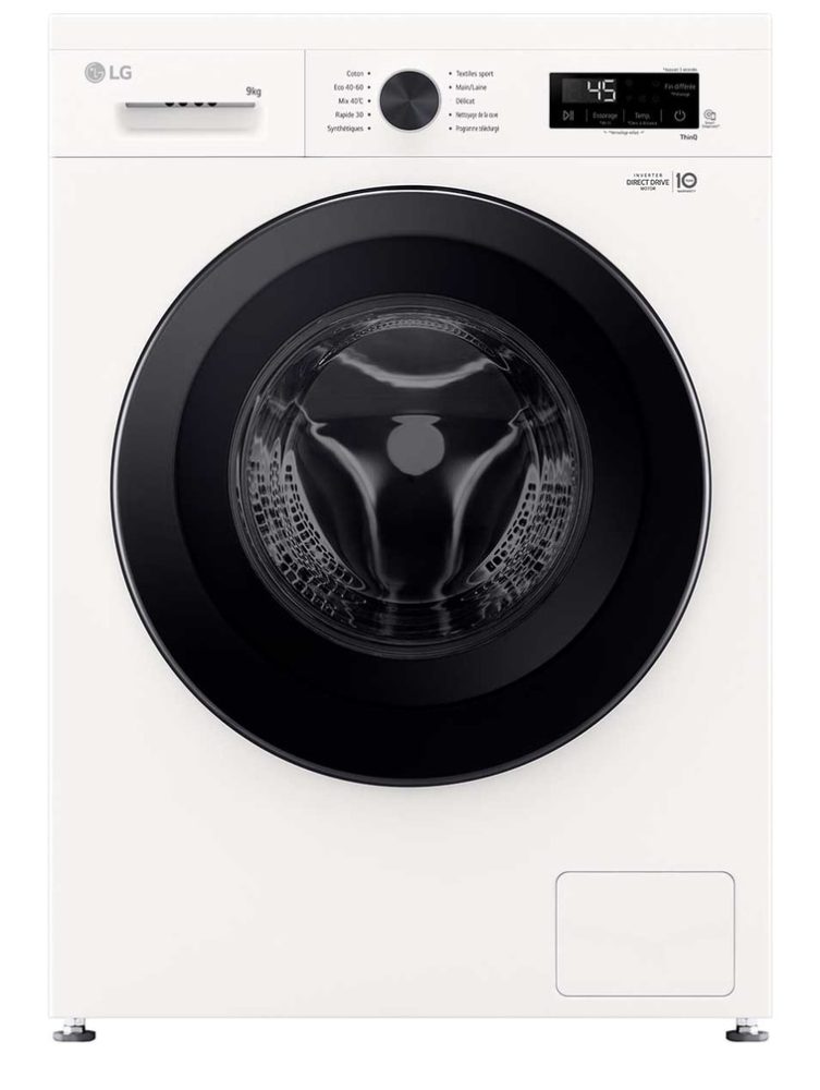 LG F94B15WHS machine à laver Charge avant 9 kg 1310 tr/min Blanc