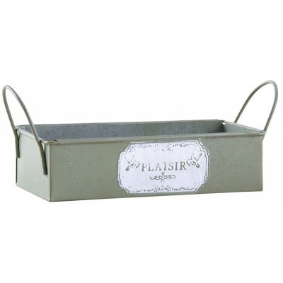 Mini corbeille rectangulaire en métal Plaisir