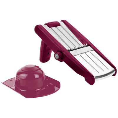 Mandoline avec lames en acier inoxydable (Rouge)