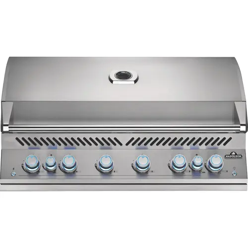 Jardin facile:Barbecue gaz encastrable inox Napoléon Big 44 6 brûleurs - 116 x 70 x 61 cm