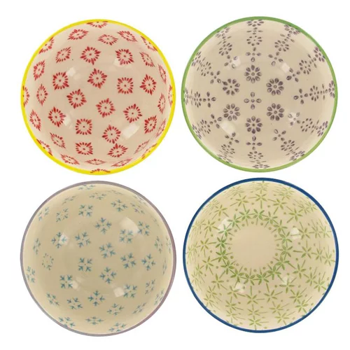 Jardin & déco:Coffret 4 bols en céramique
