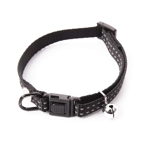 Choix jardin：Collier en nylon pour chat Flash noir