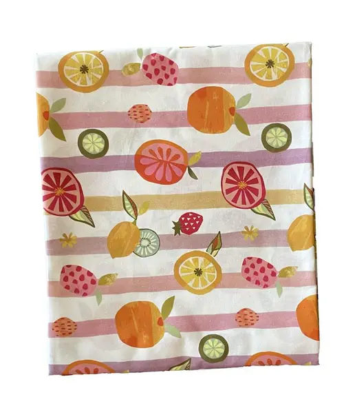 Pour personnaliser vos extérieurs：Nappe en coton à motifs multicolores Juice Multico - 250 x 150 cm