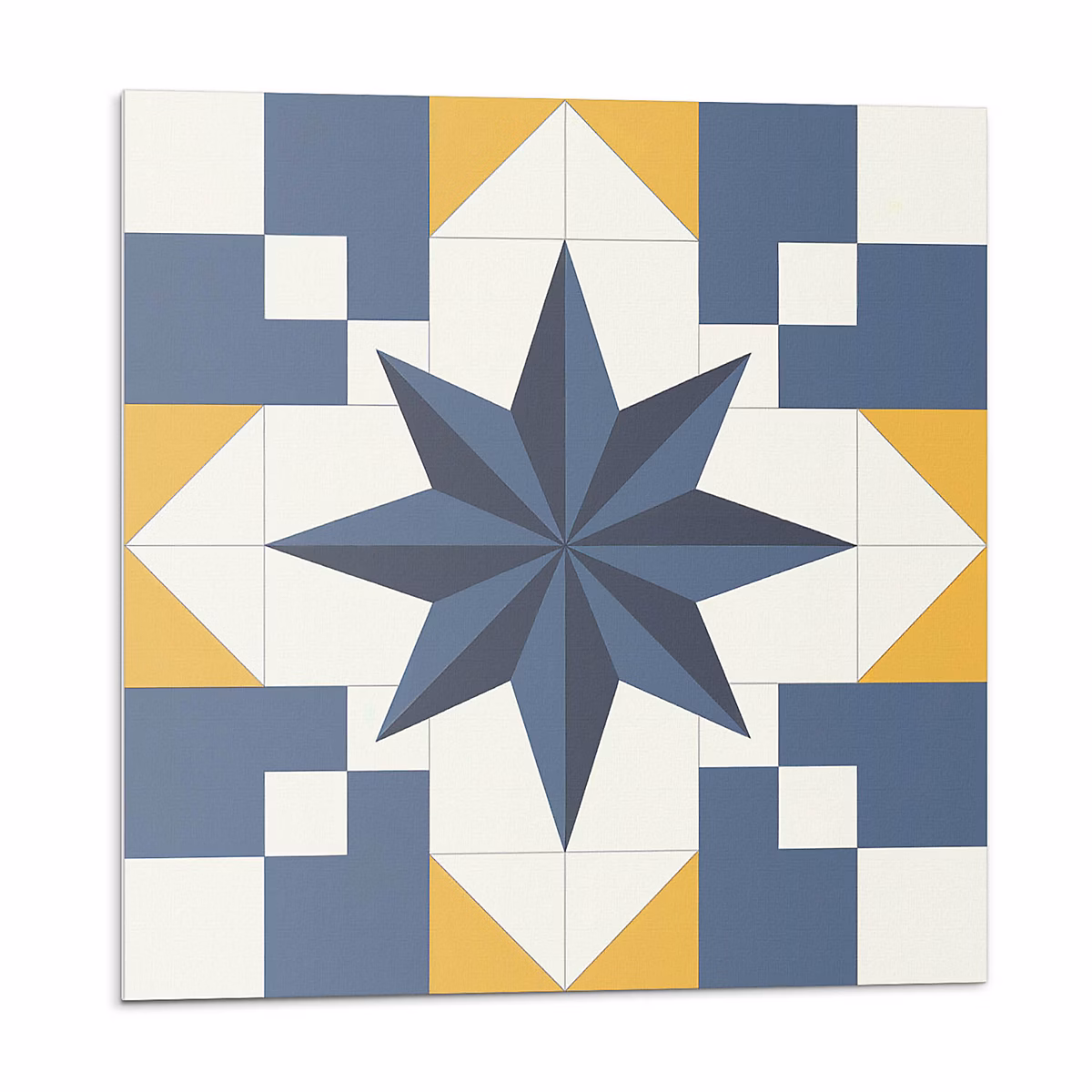 Carreaux Vinyle Wallfluent 20 × 20 cm Motif Géométrique En Étoile 20 pièces