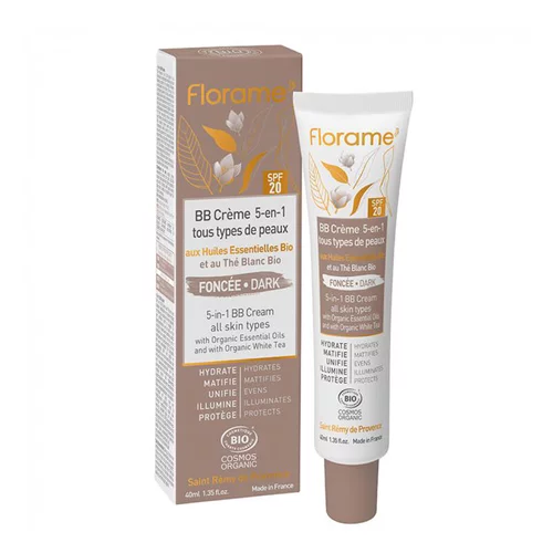 Univers jardin：BB Crème foncée Florame - 40 ml
