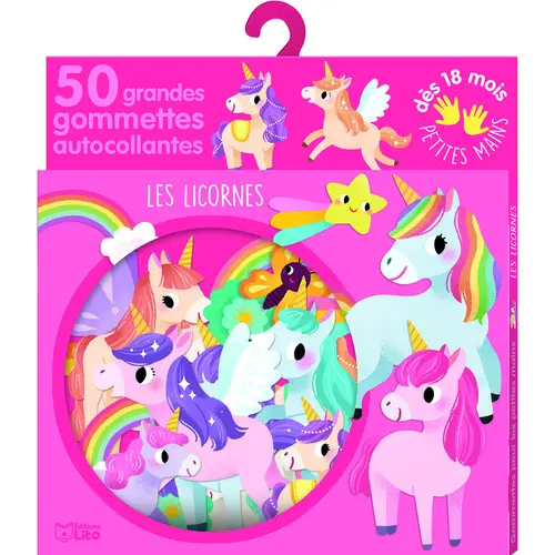 Jardin & maison:Gommettes pour enfants Les licornes éditions Lito