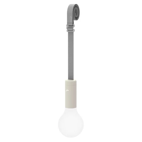 Extérieur plaisir：Sangle de suspension en polyester avec culot gris argile pour lampe Fermob Aplo - Ø 5 x 100 cm