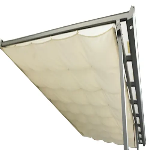 Jardin & nature：Rideau d'ombrage pour toit terrasse 3030 A coloris gris en polyester - 2,85 x 4,25 m
