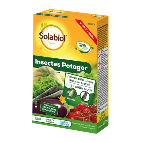Solution extérieure:Insecticide naturel pour potager Solabiol - 100 ml