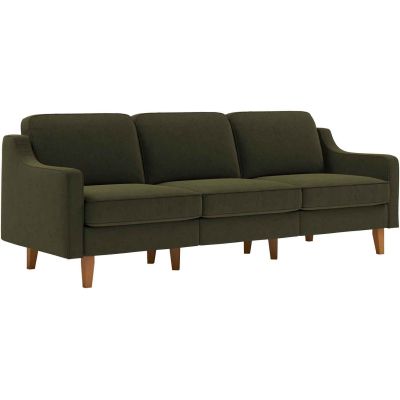 Canapé 3 places XL en tissu Robin (Vert)