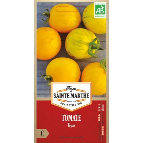 Extérieur accessoire：Graines de Tomate Topaz bio Ferme de Sainte Marthe - graines à semer