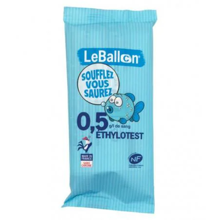 Esprit végétal：Éthylotest chimique Le Ballon 0,5g Contralco
