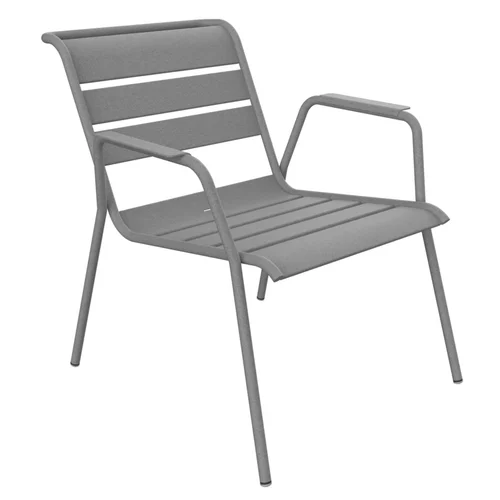 À avoir pour l’extérieur:Fauteuil lounge en acier gris Lapilli Fermob Monceau - 87 x 77 x 86 cm