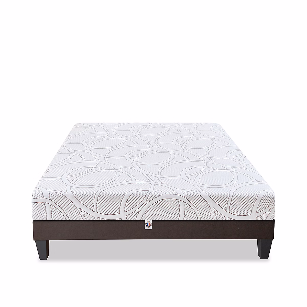 Ensemble Eupraxie 140 × 200 cm Matelas Mousse + Sommier Bois