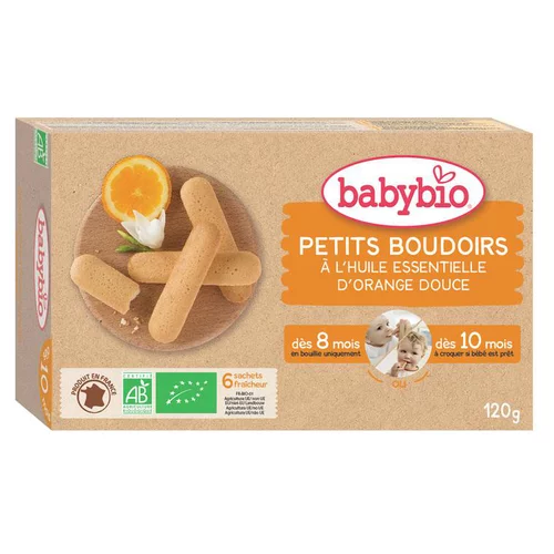 Pour donner du style au jardin:Boudoirs bio BABYBIO 120 g