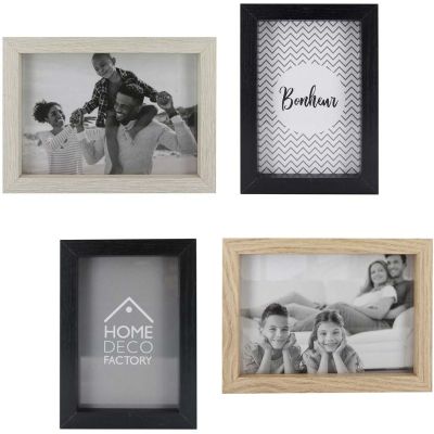 Cadres photos en bois (Lot de 4)
