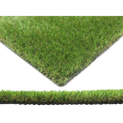 Gazon artificiel en rouleau 4m x 1m (Lot de 5) (Hauteur 20 mm - Chaux Emeraude)