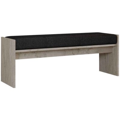 Banc en aggloméré avec coussin Pearl (Travertine)