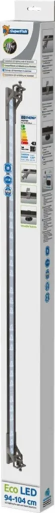 Nature facile:Rampe LED éco pour aquarium, SUPERFISH - Modèle Eco 94-104cm