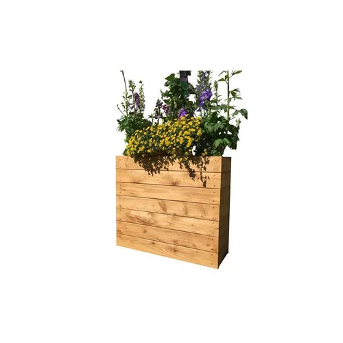 L’essentiel pour le jardin：Bac City haut en mélèze huilé 80 x 29 x H 70 cm