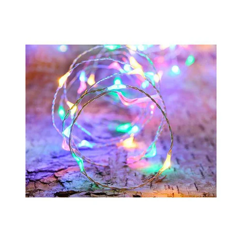 Jardin inspiration:Guirlande solaire batterie remplaçable micro 200 LED coloris multicolore Blachere - 20 m