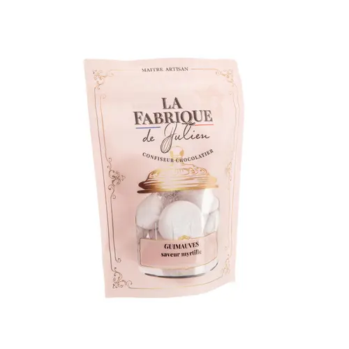 Jardin bien-être：Sachet de guimauves myrtille La Fabrique de Julien - 100 g