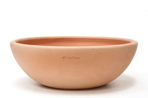 Jardin expert:Coupe basse coloris rose en terre cuite - Ø 41 x 24 cm