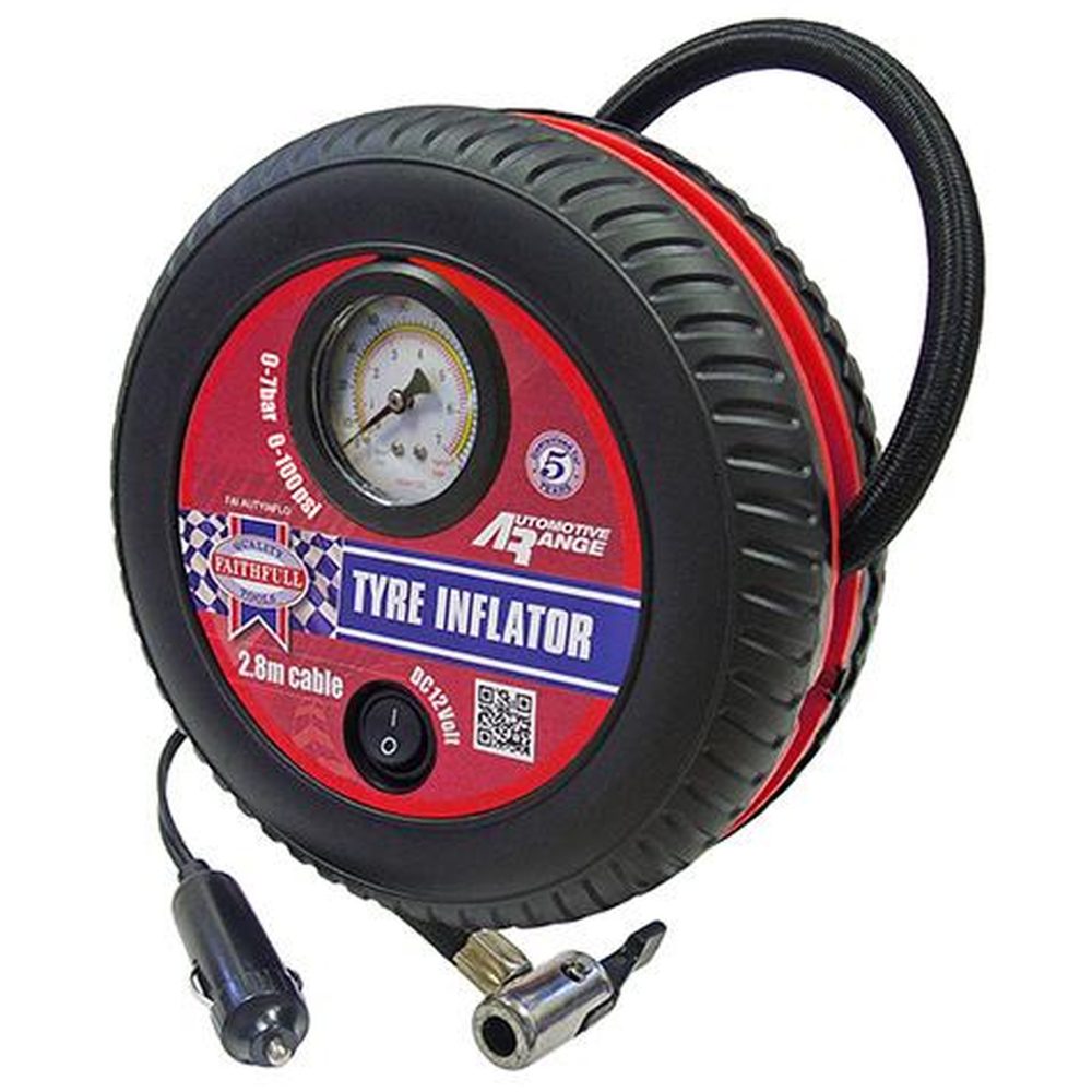 FAITHFULL Gonfleur compresseur air portable 12V 7bar