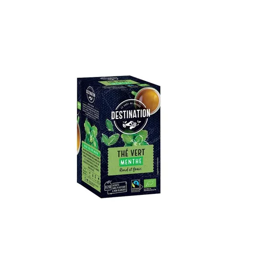 Pour personnaliser vos extérieurs:Thé vert menthe bio Destination - 35 g