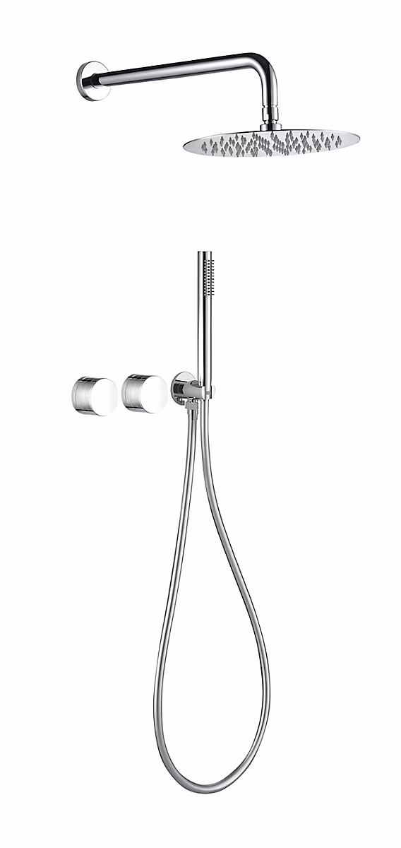 Colonne de douche – Composition de douche SC34 en laiton chromé collection Erymanthe
