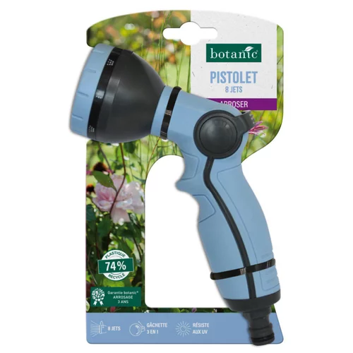 Accessoire extérieur：Pistolet 8 jets botanic® avec gâchette 3 en 1 - Résistant aux UV