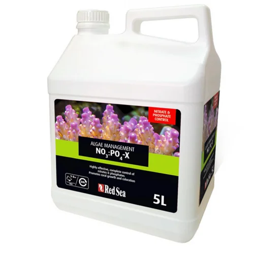 Déco au jardin：Réducteur de phosphate et nitrate, anti-algue RED SEA NO3:PO4-X - 5L