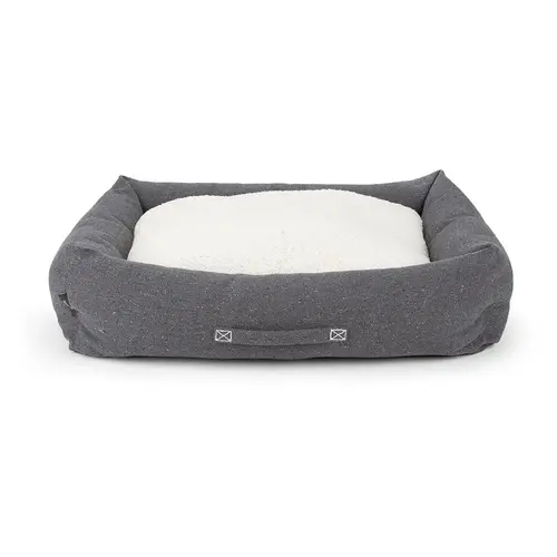 Une solution pratique pour l’extérieur:Couchage pour chien coloris gris corbeille Scruffs Eco Eden - Taille XL 90 x 70 cm