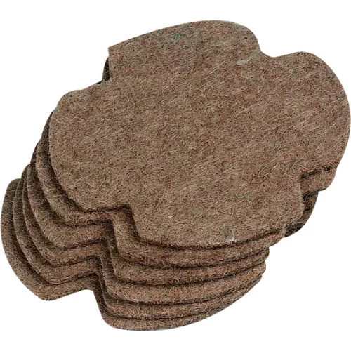 Jardin bien-être:Tapis de nidification pour oiseaux coloris marron en feutre Flamingo Japie – x 6