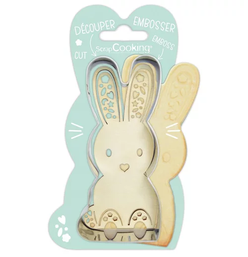 Pour embellir vos extérieurs:Découpoir et embosseur lapin Mirontaine