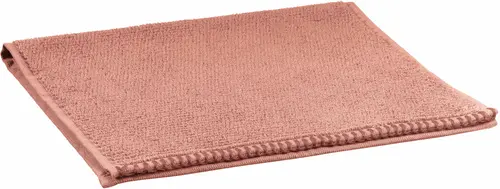 Pour aménager vos extérieurs:Serviette invité en coton coloris terracotta Vivaraise Bora - 50 x 30 cm