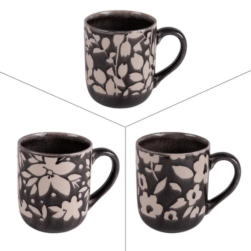 Essentiel maison:Mug en gré multicolore Tsubaki - 47 cl (livré aléatoirement parmi 3 modèles assortis)