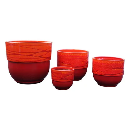 Sélection extérieur:Vase Rebord soleil couchant H 19 x Ø 21 cm