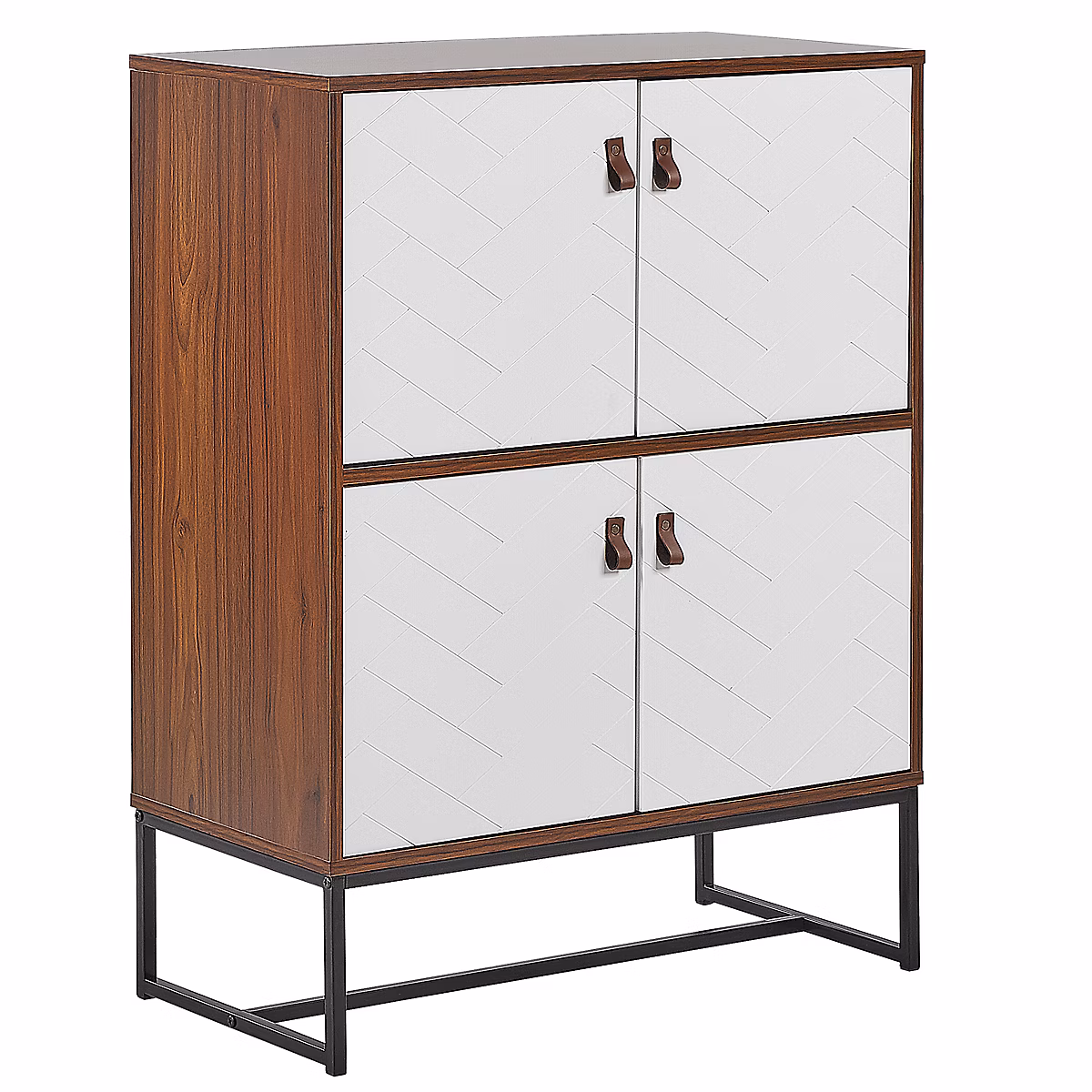 Meuble – Armoire NUEVA Marron foncé/blanc