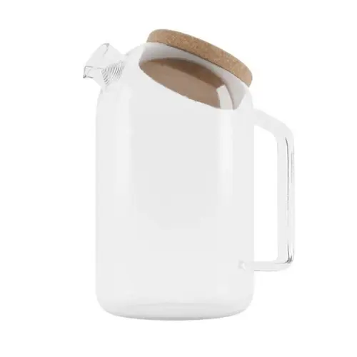 Choix jardin：Grande théière coloris transparent en verre soufflé Horae - 1 L