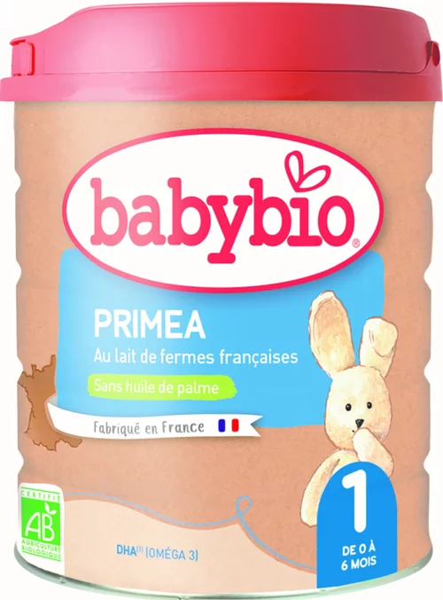 Pour compléter votre jardin:BABYBIO Primea 1 pour 0-6 mois – 800 gr