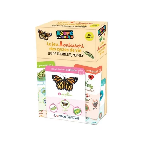 Jardin service：Jeu de cartes Récré en boîte "Cycles de vie"