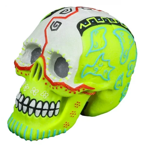 Pour un jardin bien organisé:Décoration aquarium style Dia De los Muertos - AQUA DELLA - 11.8x7.7x9.2cm
