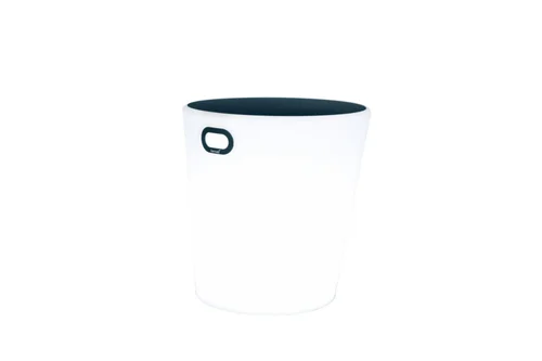 Côté végétal：Tabouret lumineux Inoui coloris bleu en polyéthylène Fermob - 44 cm