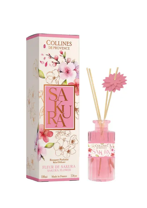 Jardin maison:Bouquet parfumé senteur fleur de sakura Collines de Provence - 100 ml