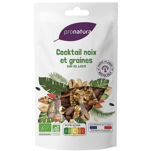 Pour compléter votre espace extérieur:Cocktail noix et graines bio ProNatura - 250 g